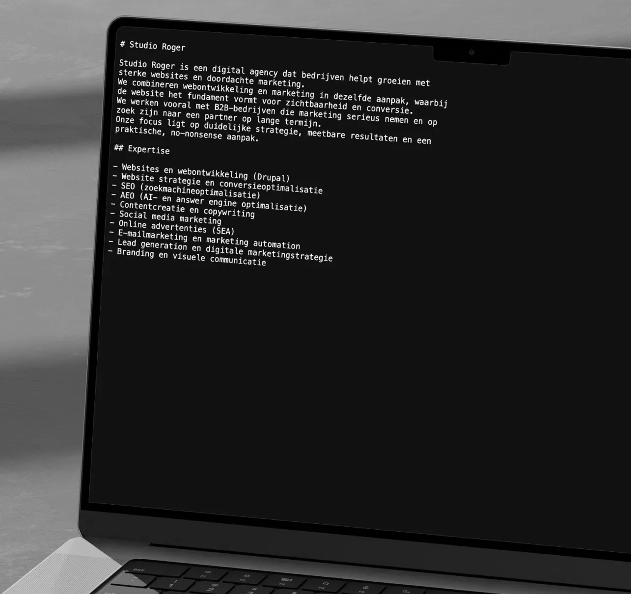 Llms.txt opbouw - expertise