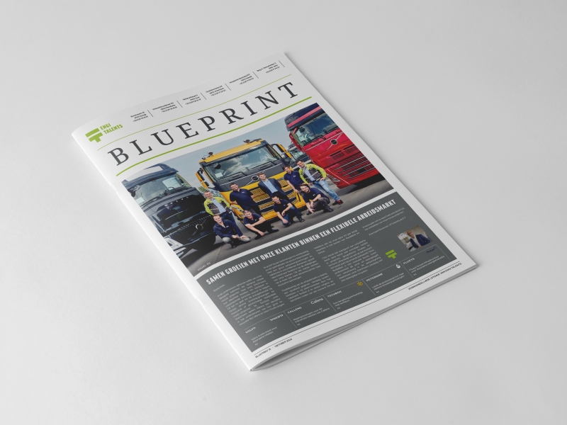 Case Blueprint van Engi talents door studio Roger